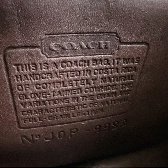 RARE! COACH Regina 9983 Mahogany Brown Leather Satchel Crossbody Bag - Picture 5 of 10